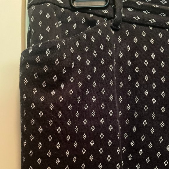 GAP Black & White Ankle Pants, Size 12 - Picture 2 of 5